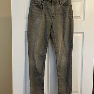Banana Republic faded gray jeans.